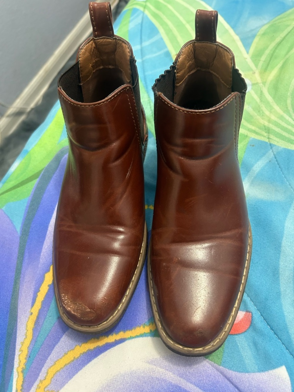 Deer Stags  kids  Brown Leather  Boots